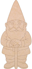 Load image into Gallery viewer, Gnome with Pattern 12&quot;  (pre-drilled for hanging kit and stakeable kit)
