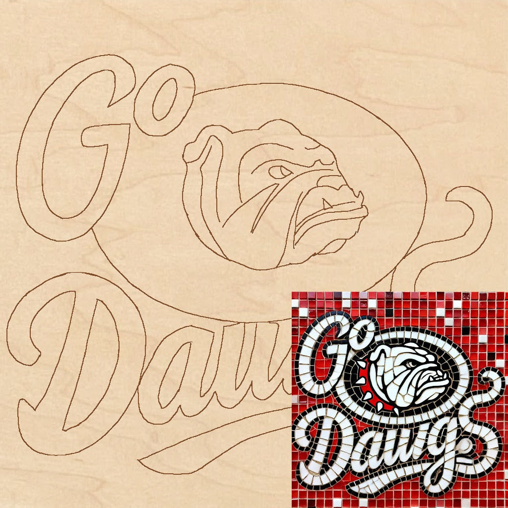 Go Dawgs Multi-Art Backer 12