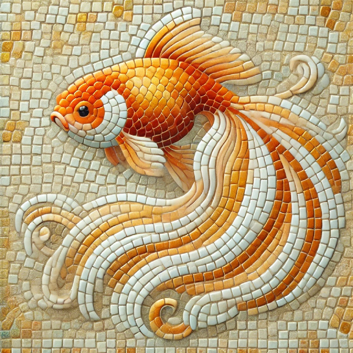 Mosaic Backer | Goldfish| Indoor or Outdoor – Skeew