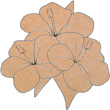 Load image into Gallery viewer, Hibiscus with Pattern 18&quot;x18&quot; x 1/2&quot;
