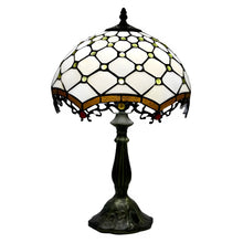 Load image into Gallery viewer, Jewel Roman Tiffany Lamp Antique | Glass Tabletop
