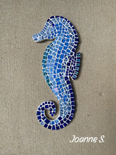 Load image into Gallery viewer, Seahorse Mosaic Backer (pre-drilled for hangable kit)
