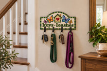 Load image into Gallery viewer, 8" x 16" Keys and Leashes Butterflies Plaque
