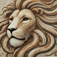 Load image into Gallery viewer, Lion 14&quot;x14&quot; with Pattern (pre-drilled for hanging kit)
