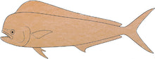 Load image into Gallery viewer, Mahi Mahi Fish with Pattern 24"x9"  (pre-drilled for hanging kit)
