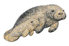 Load image into Gallery viewer, Manatee and Calf 20"x13" (pre-drilled for hanging kit)
