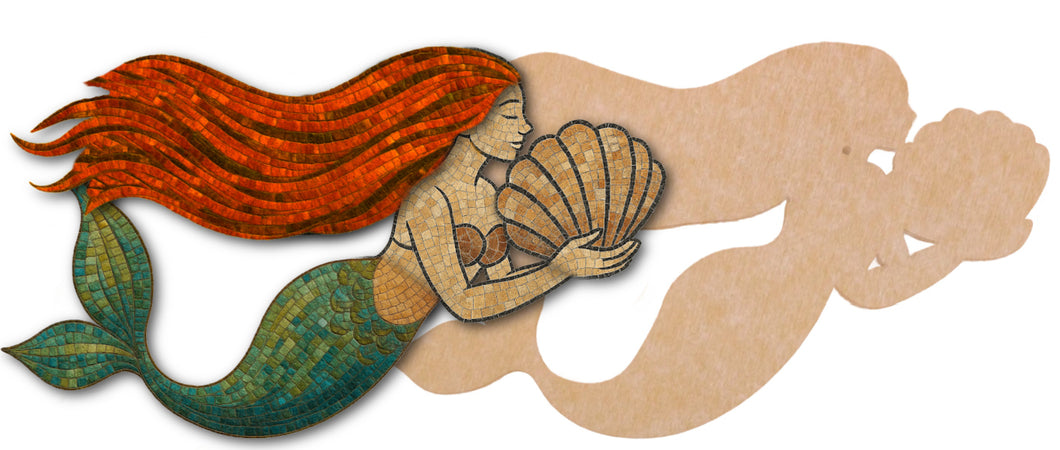 Mermaid Mosaic Backer 16x9