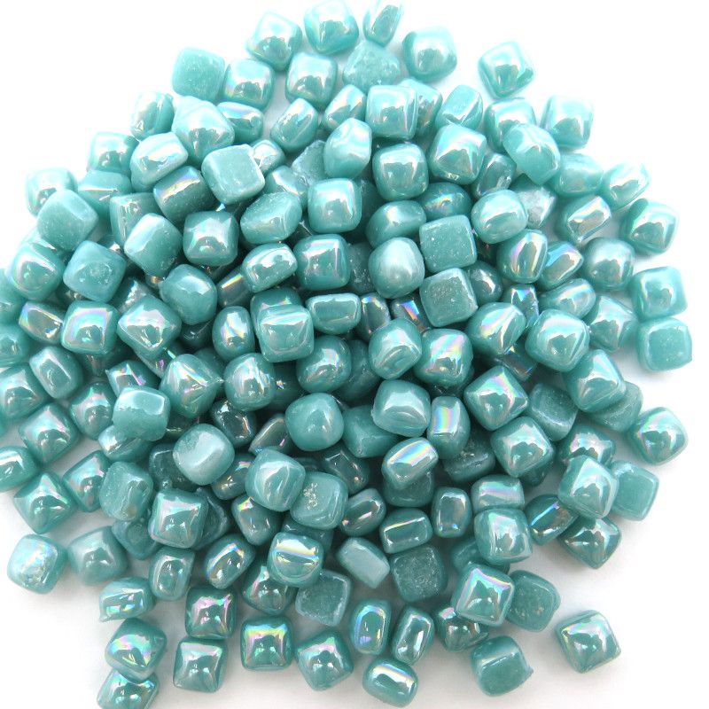 MM15i Micro Mosaic Tiles - Teal Green Iridized