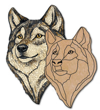 Load image into Gallery viewer, Wolf (with pattern - pre-drilled for hanging kit)
