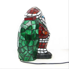 Load image into Gallery viewer, Santa Standing Tiffany-Inspired Lamp Glass Tabletop
