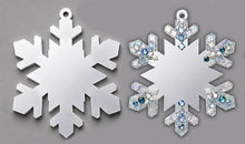 Load image into Gallery viewer, 4" Mirror Snowflake Ornament with Hook
