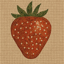 Load image into Gallery viewer, Strawberry with Pattern 8&quot;x8&quot;  (pre-drilled for hanging kit)
