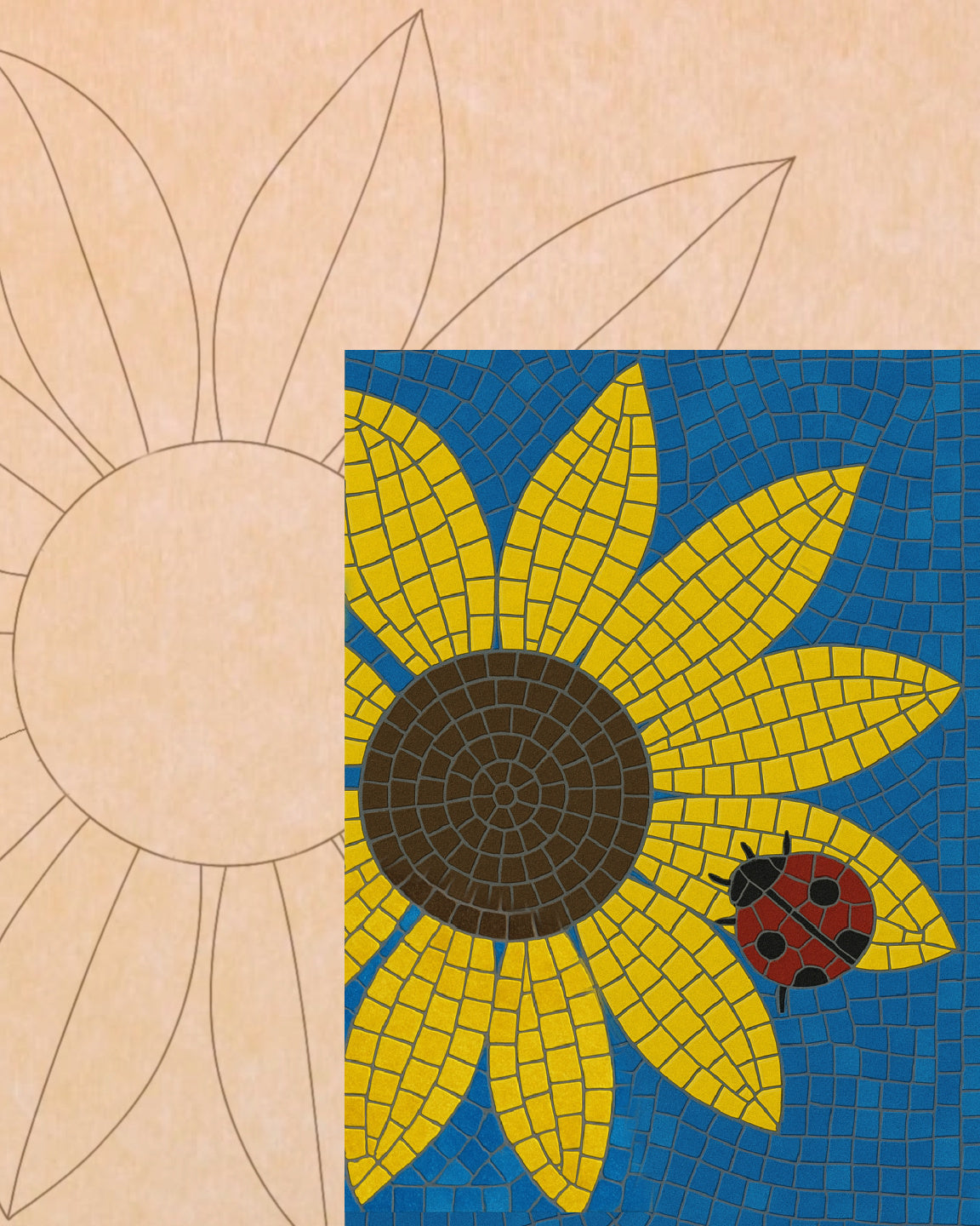 Sunflower and Ladybug 16