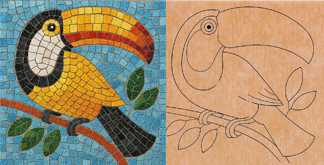 Toucan with Pattern 12