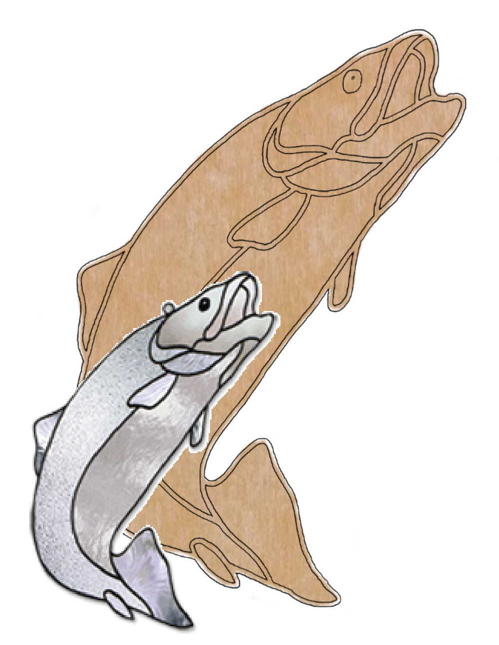 Mosaic Backer | Trout | Indoor or Outdoor – Skeew mosaic-backer-trout-indoor-or-outdoor-skeew