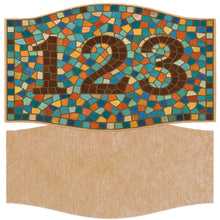 Load image into Gallery viewer, Plaque Via Alfani Mosaic Backer (pre-drilled for hangable &amp; stakeable kits)
