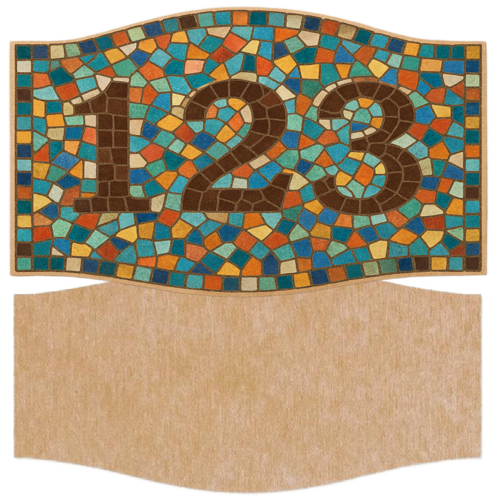 Plaque Via Alfani Mosaic Backer (pre-drilled for hangable & stakeable kits)