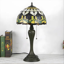 Load image into Gallery viewer, Tiffany-Style Lamp Vintage in Baroque Glass Style

