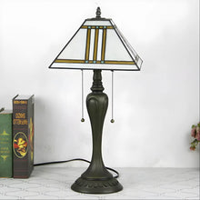 Load image into Gallery viewer, Vintage Square Tiffany-Inspired Lamp for Sale
