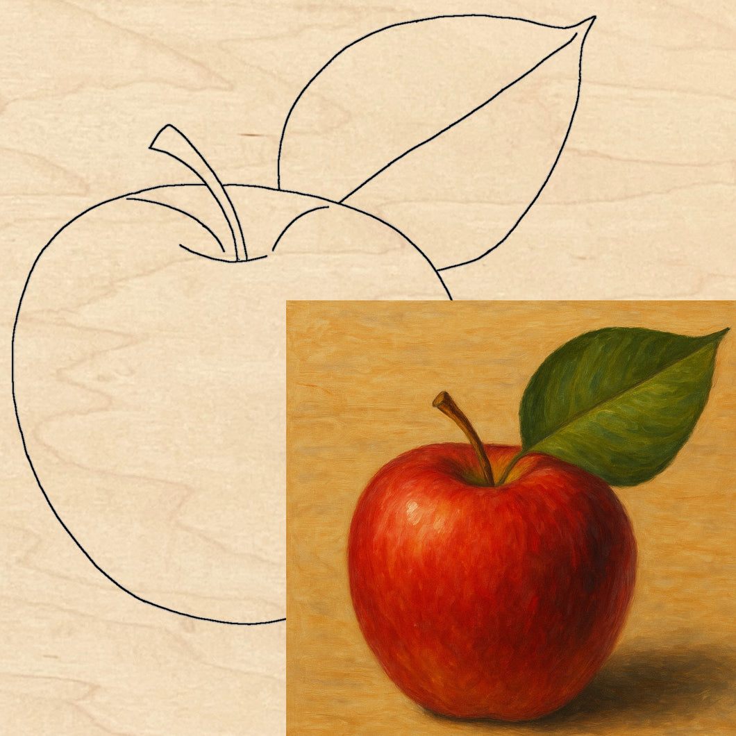 Apple with Pattern 8
