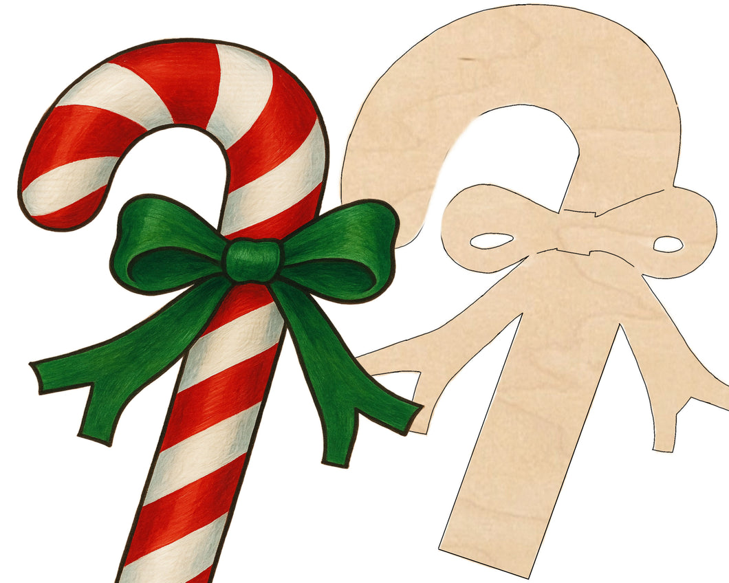 Candy Cane Multi-Art Shape with Hanger