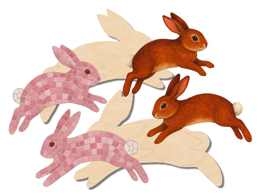 2 Rabbits Multi-Art Shape