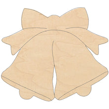 Load image into Gallery viewer, Christmas Bells with Pattern Multi-Art Shape with Sawtooth
