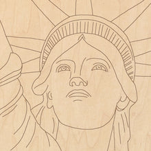 Load image into Gallery viewer, Lady Liberty with Pattern 12&quot; x 12&quot;
