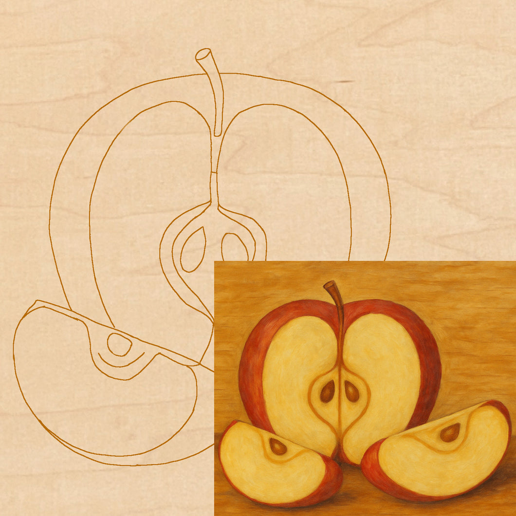 Apple Slices with Pattern 8