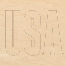 Load image into Gallery viewer, USA with Pattern 12&quot; x 12&quot;
