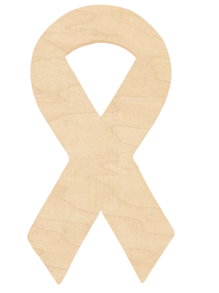 Wood Awareness Ribbon Multi-Art Shape