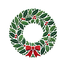 Load image into Gallery viewer, Wreath Mosaic Backer (pre-drilled for hangable)
