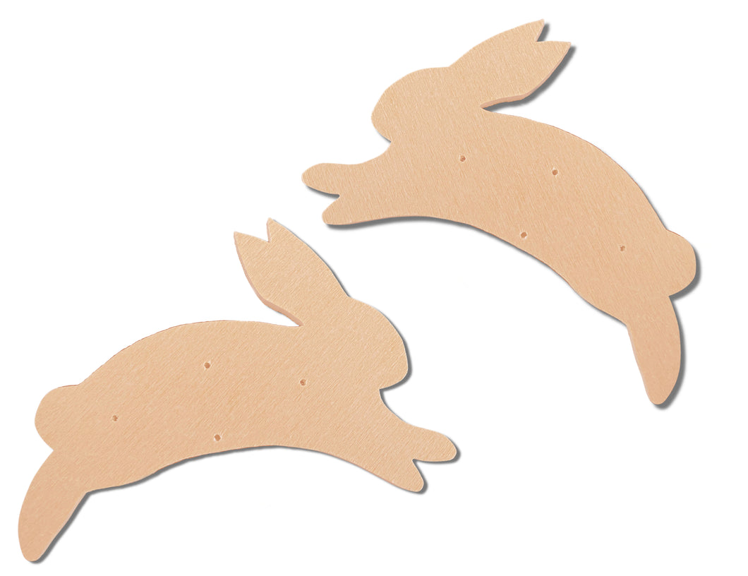 2 Rabbits (pre-drilled for hangable and stakeable kit)