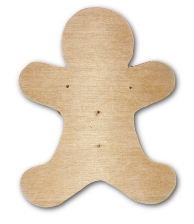 Gingerbread Man Mosaic Backers (pre-drilled for hangable & stakeable kit)