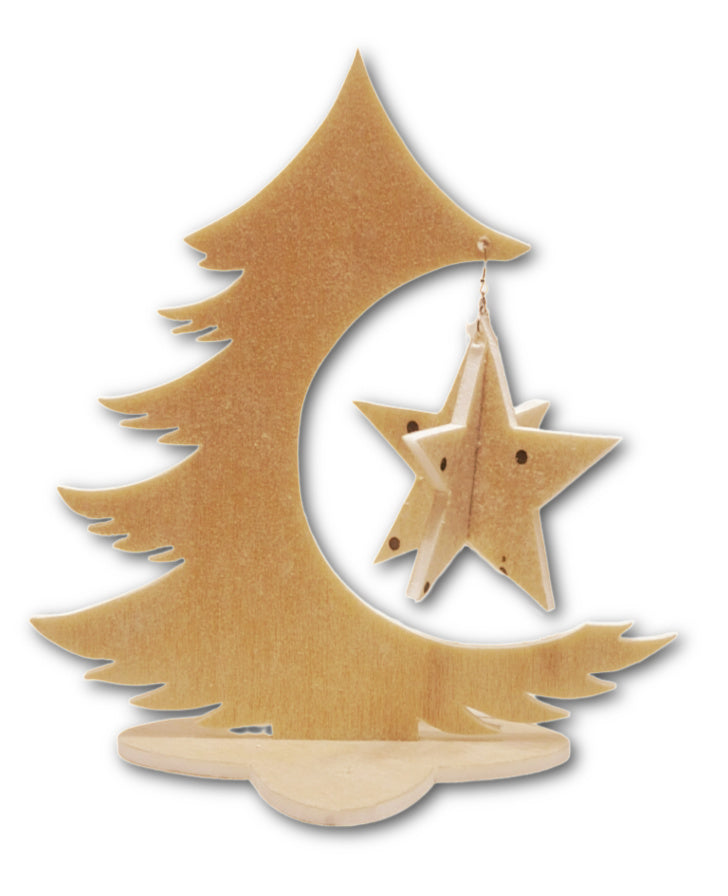Small Tree and 3D Star Mosaic Backers